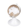 Bomboniera Matrimonio Comunione Mappamondo Legno e Metallo Travel h.8,5 Cm