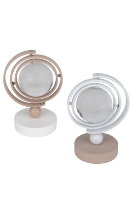 Bomboniera Matrimonio Comunione Mappamondo Girevole 2 Colori Assortiti