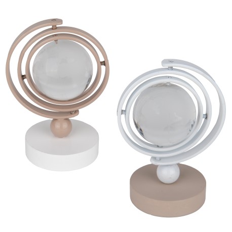 Bomboniera Matrimonio Comunione Mappamondo Girevole 2 Colori Assortiti