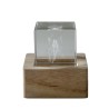 Bomboniera Battesimo Compleanno Comunione Lampada Led Cubo Cristallo Fatina
