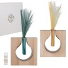 Bomboniera Matrimonio Compleanno Comunione Profumatore Diffusore Goccia Metallo e Legno 2 Colori Assortiti Con Box