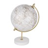 Bomboniera Matrimonio Comunione Mappamondo Girevole Vojage Oro h.21 Cm