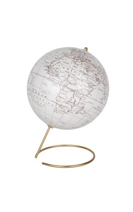 Bomboniera Matrimonio Comunione Mappamondo Girevole Vojage Oro h.29 Cm