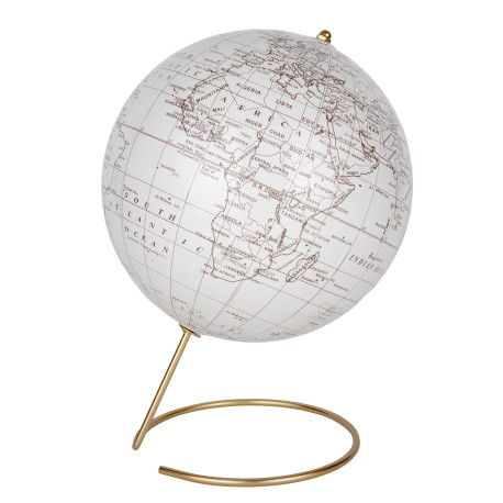 Bomboniera Matrimonio Comunione Mappamondo Girevole Vojage Oro h.29 Cm