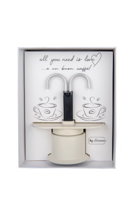 Bomboniera Matrimonio Caffettiera Moka 2 Tazze Chicco Con Box