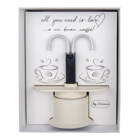 Bomboniera Matrimonio Caffettiera Moka 2 Tazze Chicco Con Box