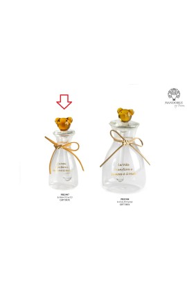 Bomboniera Matrimonio Vasetto Porta Miele Con Dosatore Vetro Orsetto Con Box