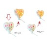 Bomboniera Matrimonio Compleanno Palloncino Led a Cuore Tulipani 6,6x7,3 cm