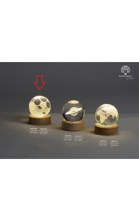 Bomboniera Comunione Compleanno Globo Su Base Led Pallone con Box