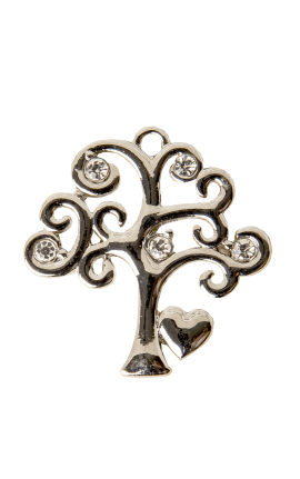 Albero della Vita Cuore in Zama con Strass