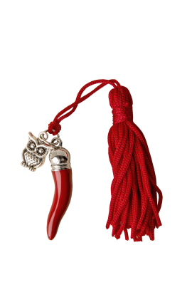 Accessorio Corno Gufo Rosso In Zama