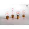Bomboniera Matrimonio Lampadina Led Metallo e Vetro Con Cuori Trafitti