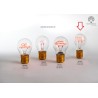 Bomboniera Matrimonio Lampadina Led Metallo e Vetro I LOVE YOU Con Box