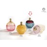 Bomboniera Matrimonio Compleanno Scatola Vetro Portaconfetti Bon Bon Blu e Fucsia Con Box