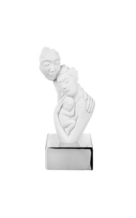 Bomboniera Battesimo Nascita Comunione Scultura Sacra Famiglia Argento Bongelli Preziosi