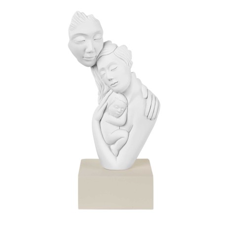 Bomboniera Battesimo Nascita Comunione Scultura Sacra Famiglia Nocciola Bongelli Preziosi