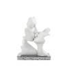 Bomboniera Bongelli Coppia Sposi Bacio Bianco Stilizzato Con Box