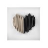 Bomboniera Bongelli Scultura Quadretto Cuore Nocciola e Nero Stilizzato Base Bianca Con Box