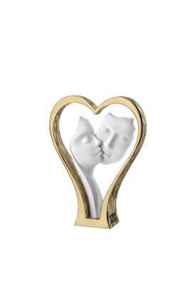 Bomboniera Bongelli Coppia Sposi Love Stilizzata Bianca Con Box