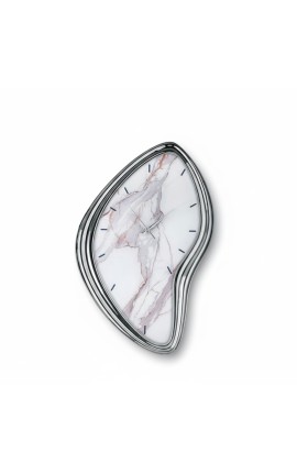 Bongelli Preziosi Orologio Sagomato Effetto Marmo Bianco e Argento