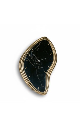 Bongelli Preziosi Orologio Sagomato Effetto Marmo Nero e Cornice Oro