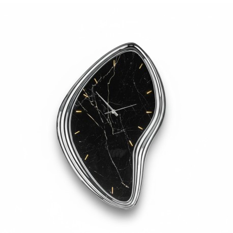 Bongelli Preziosi Orologio Sagomato Effetto Marmo Nero e Cornice Argento
