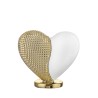 Bomboniera Bongelli Cuore Cuoricino Marmorino Dettaglio Oro Con Box