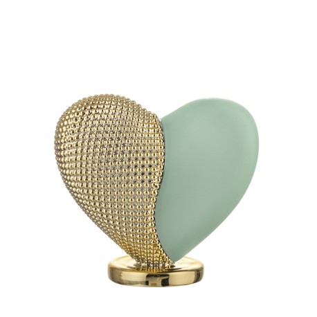 Bomboniera Bongelli Cuore Cuoricino Marmorino Dettaglio Oro Con Box