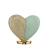 Bomboniera Bongelli Cuore Cuoricino Marmorino Dettaglio Oro Con Box