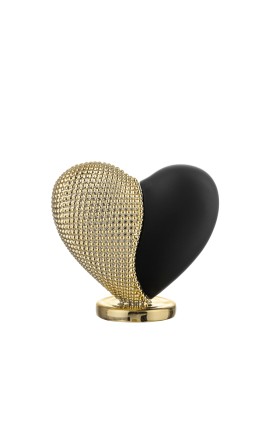 Bomboniera Bongelli Cuore Cuoricino Marmorino Dettaglio Oro Con Box