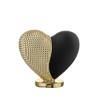 Bomboniera Bongelli Cuore Cuoricino Marmorino Dettaglio Oro Con Box