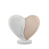 Bomboniera Bongelli Cuore Cuoricino Bianco e Cipria Con Box