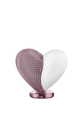 Bomboniera Bongelli Cuore Cuoricino Bianco e Rosa Con Box
