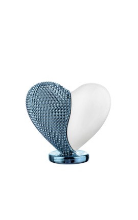 Bomboniera Bongelli Cuore Cuoricino Bianco e Celeste Con Box