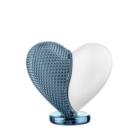 Bomboniera Bongelli Cuore Cuoricino Bianco e Celeste Con Box