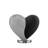 Bomboniera Bongelli Cuore Cuoricino Nero e Argento Con Box