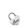 Bomboniera Bongelli Lucchetto Cuore Bianco e Argento Con Box