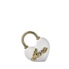 Bomboniera Bongelli Lucchetto Cuore Bianco e Oro Con Box