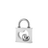 Bomboniera Bongelli Lucchetto Cuore Bianco e Argento Con Box