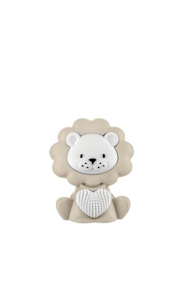 Bomboniera Bongelli Leoncino Con Cuore Base Colorata Con Box