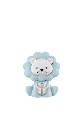 Bomboniera Bongelli Leoncino Con Cuore Base Colorata Con Box