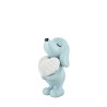 Bomboniera Bongelli Cagnolino Con Cuore Base Colorata Con Box