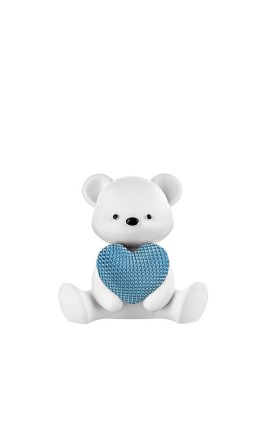 Bomboniera Bongelli Orsetto Bianco Con Cuore Con Box