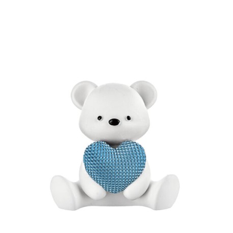 Bomboniera Bongelli Orsetto Bianco Con Cuore Con Box