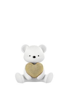 Bomboniera Bongelli Orsetto Bianco Con Cuore Con Box