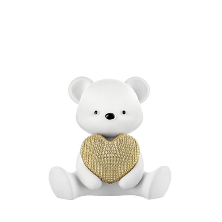 Bomboniera Bongelli Orsetto Bianco Con Cuore Con Box