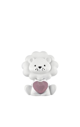 Bomboniera Bongelli Leoncino Bianco Con Cuore Con Box