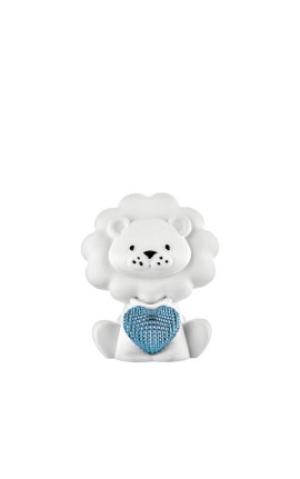 Bomboniera Bongelli Leoncino Bianco Con Cuore Con Box