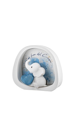 Bomboniera Bongelli Elefantino Con Cuore Luce Led Con Box