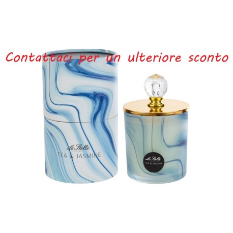 Bomboniera Matrimonio Comunione Candela Profumata Blu Con Box